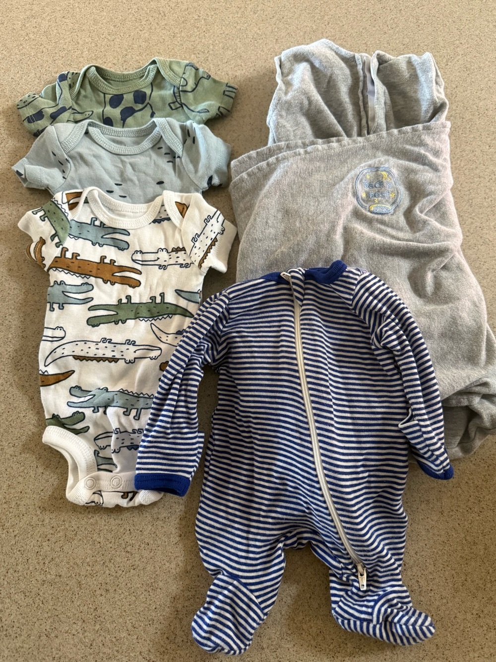Preemie Boy Bundle Halo Sleepsack Swaddle, Onesies, Sleeper